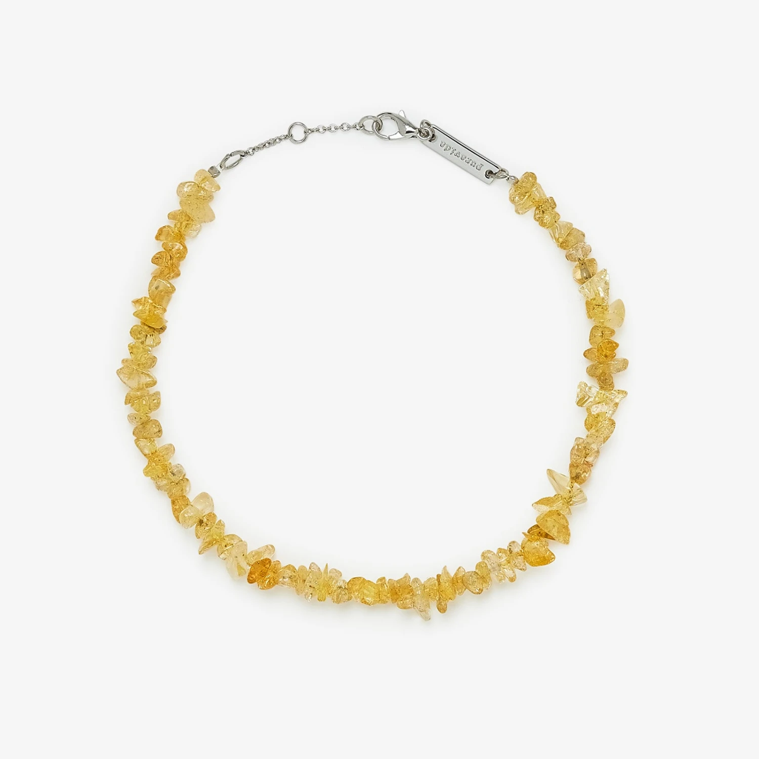 Citrine Gemstone Chip Anklet 1 Citrine Gemstone Chip Anklet