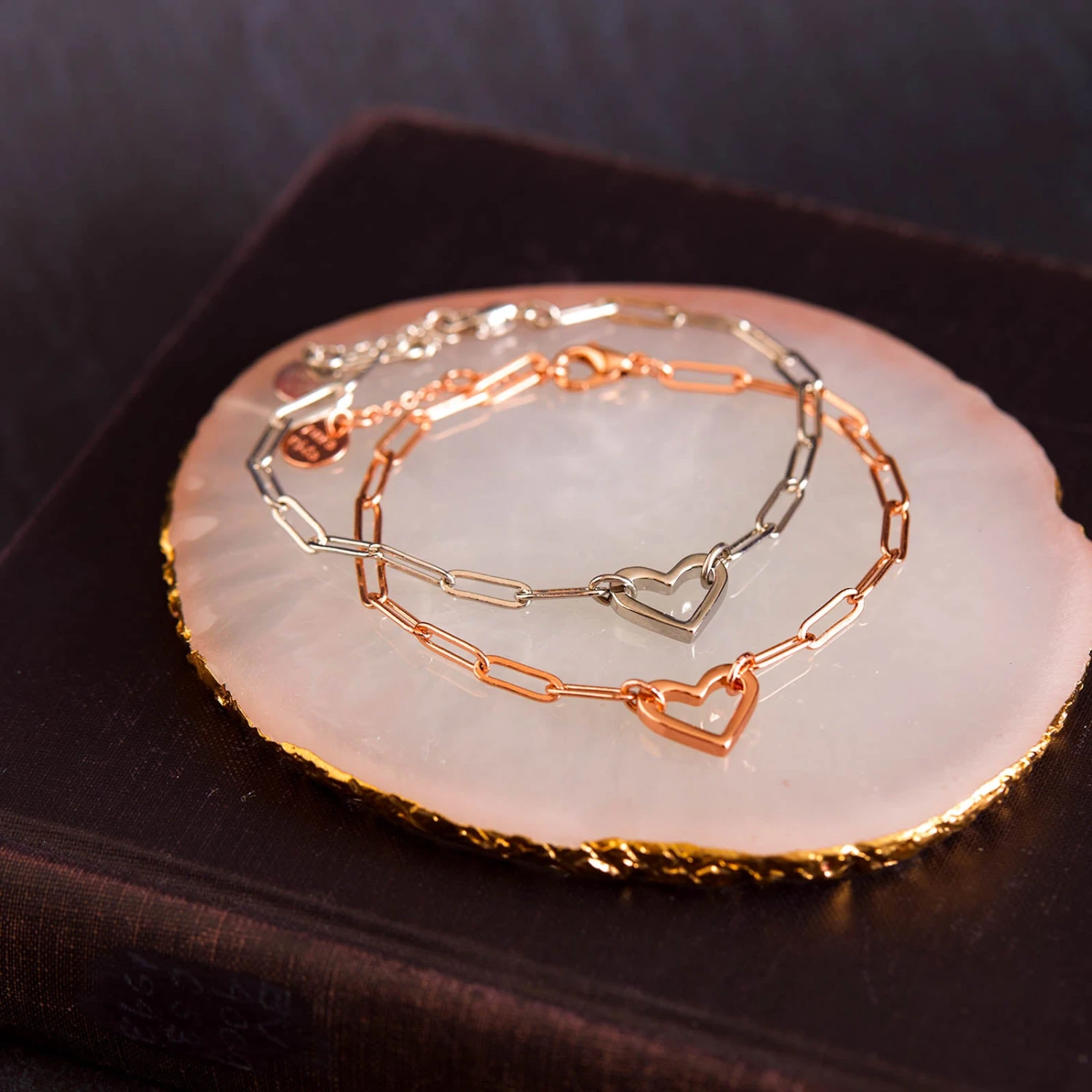 Open Heart Paperclip Chain Bracelet 10 Open Heart Paperclip Chain Bracelet - Image 10