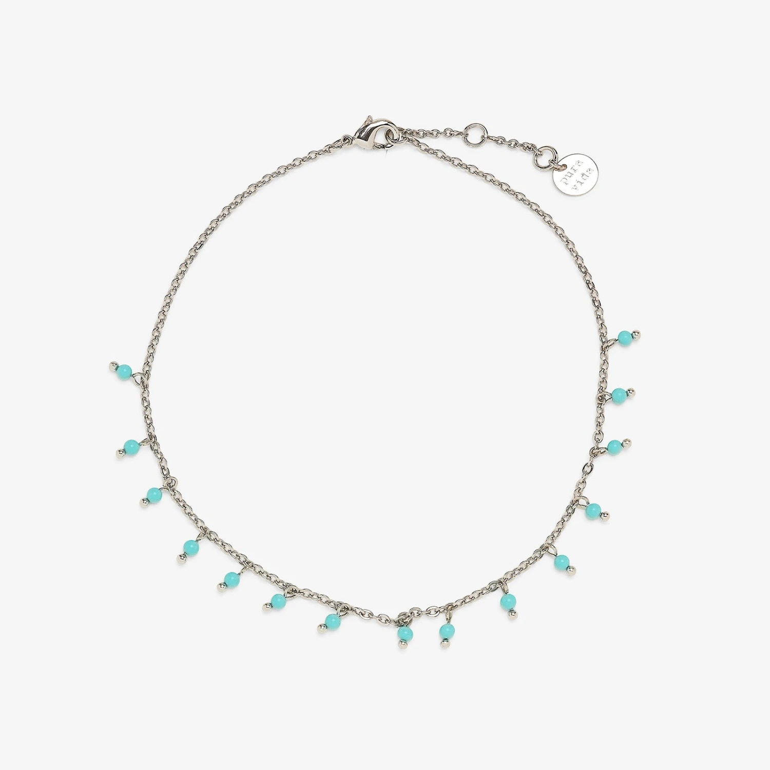 Floating Gemstone Anklet 1 Floating Gemstone Anklet