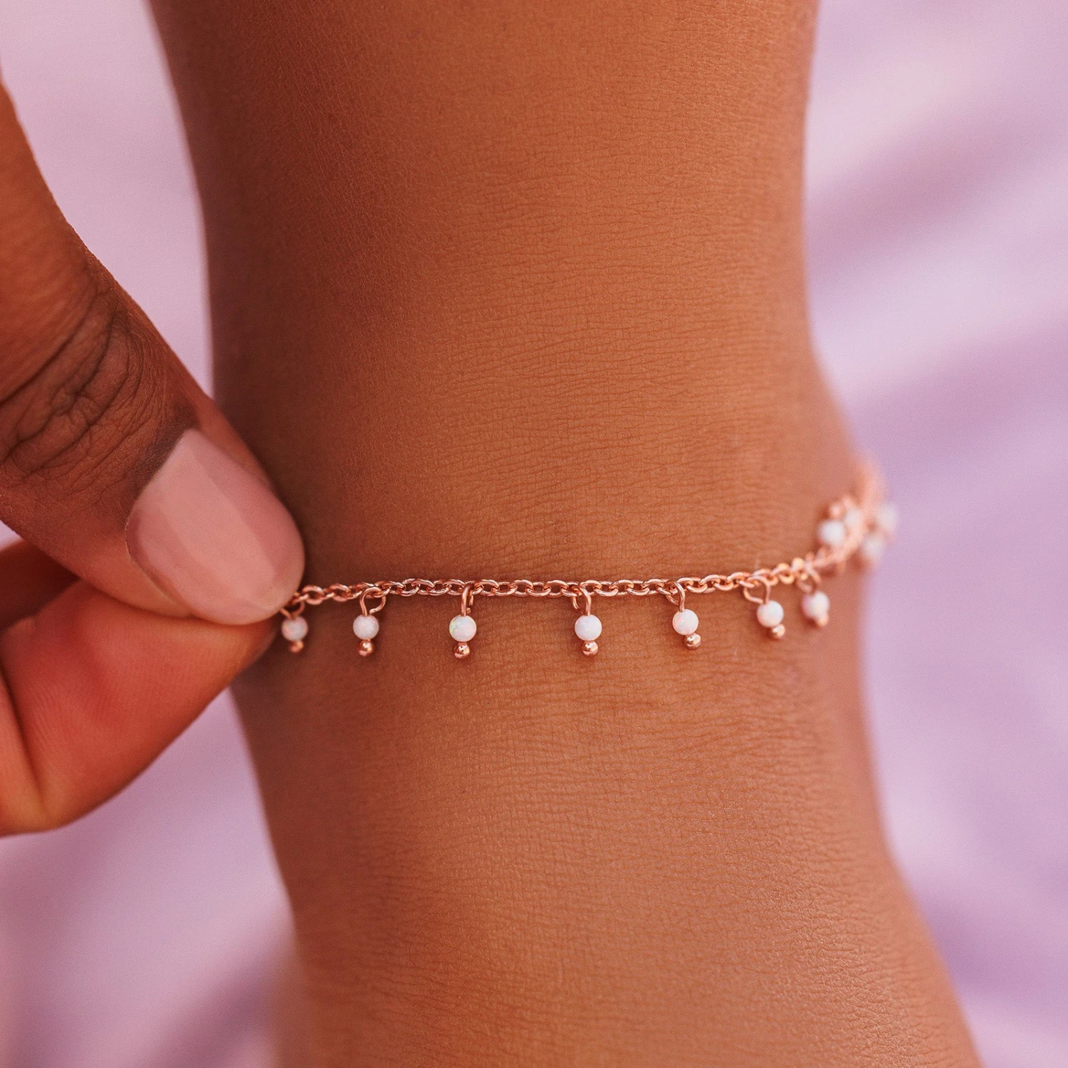 Floating Gemstone Anklet 8 Floating Gemstone Anklet - Image 8