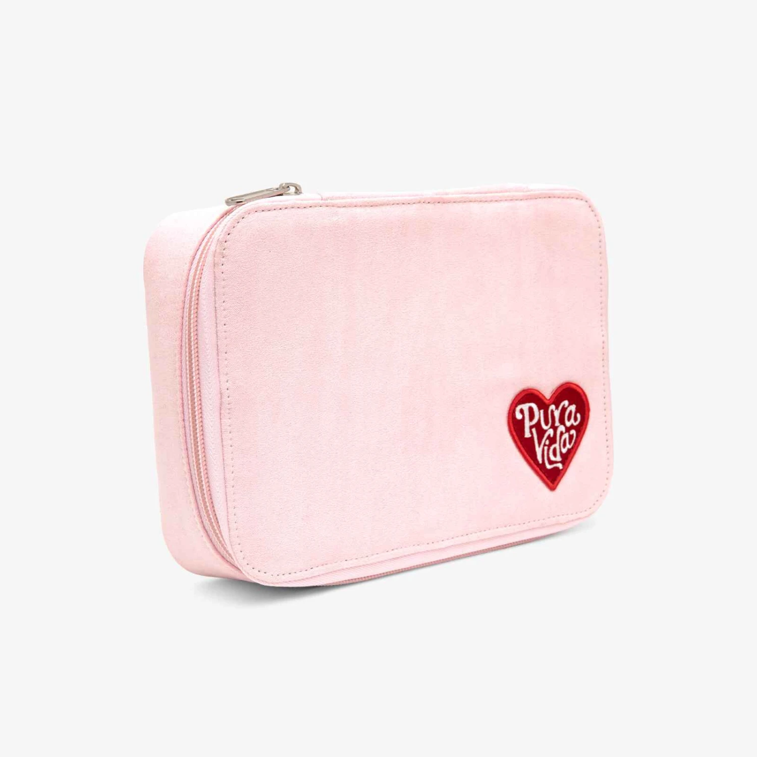 Large Pink Velvet Jewelry Case 2 Large Pink Velvet Jewelry Case - Image 2