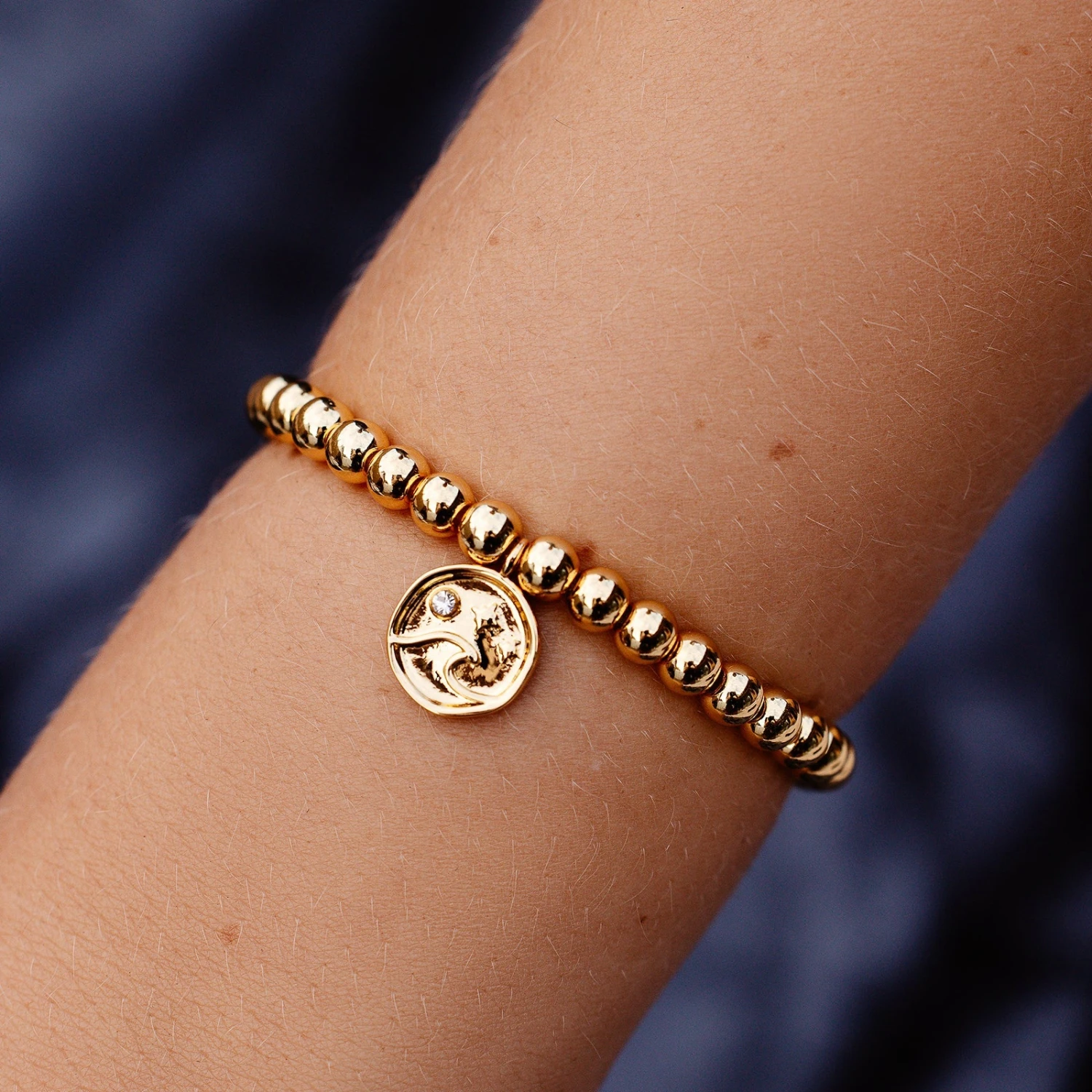 Wave Metal Stretch Bracelet 2 Wave Metal Stretch Bracelet - Image 2