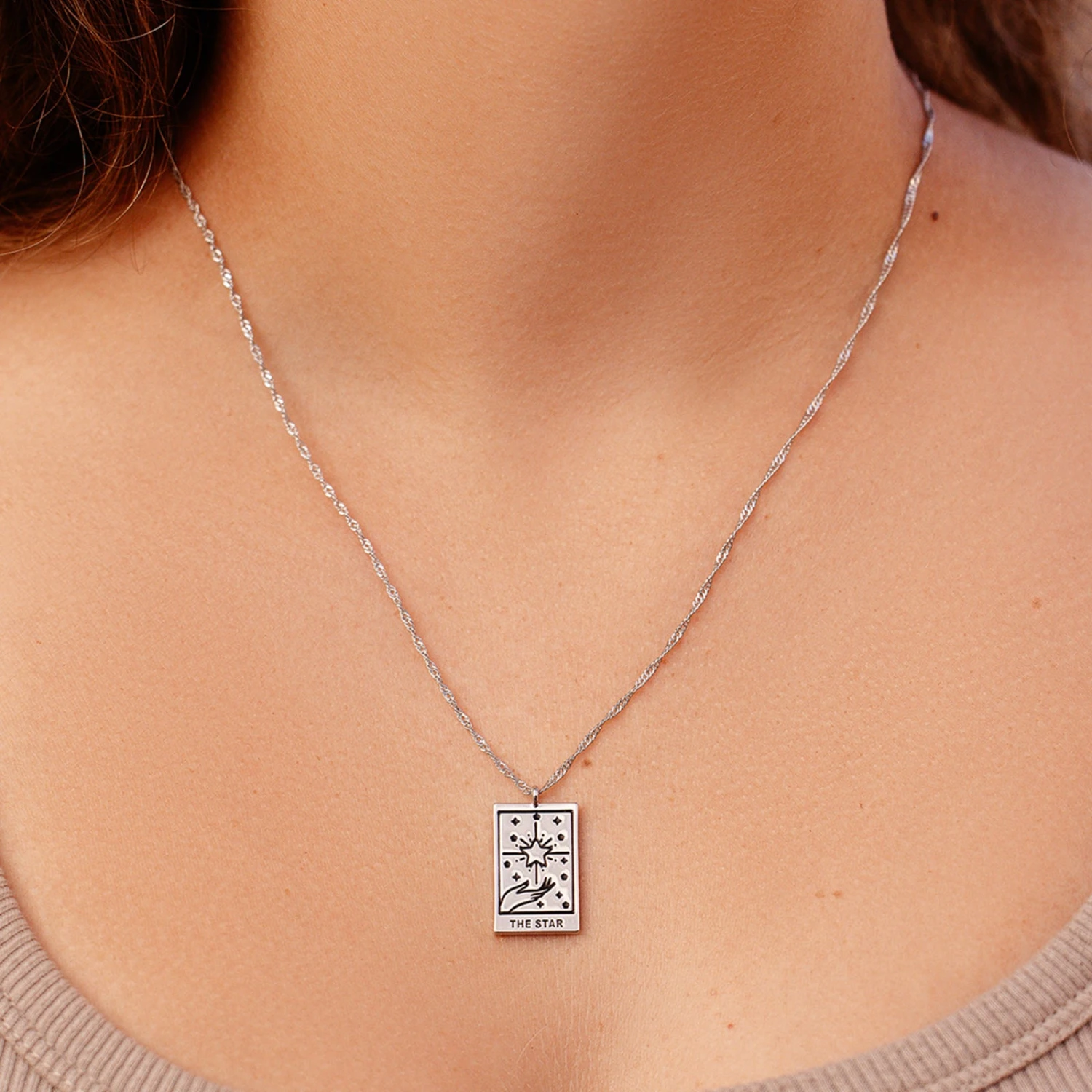 Tarot Card Pendant Necklace 15 Tarot Card Pendant Necklace - Image 15