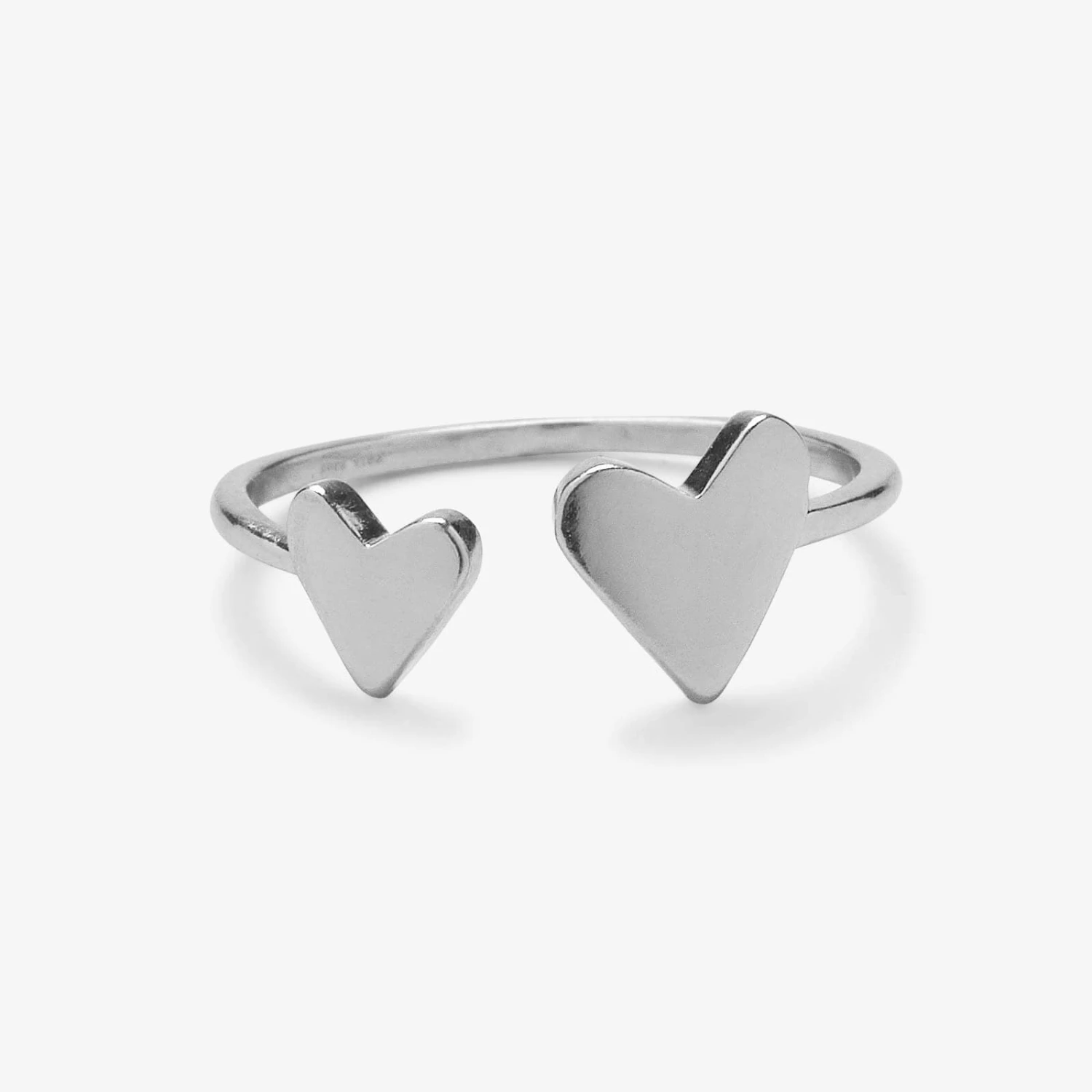 Two Hearts Open Ring 1 Two Hearts Open Ring