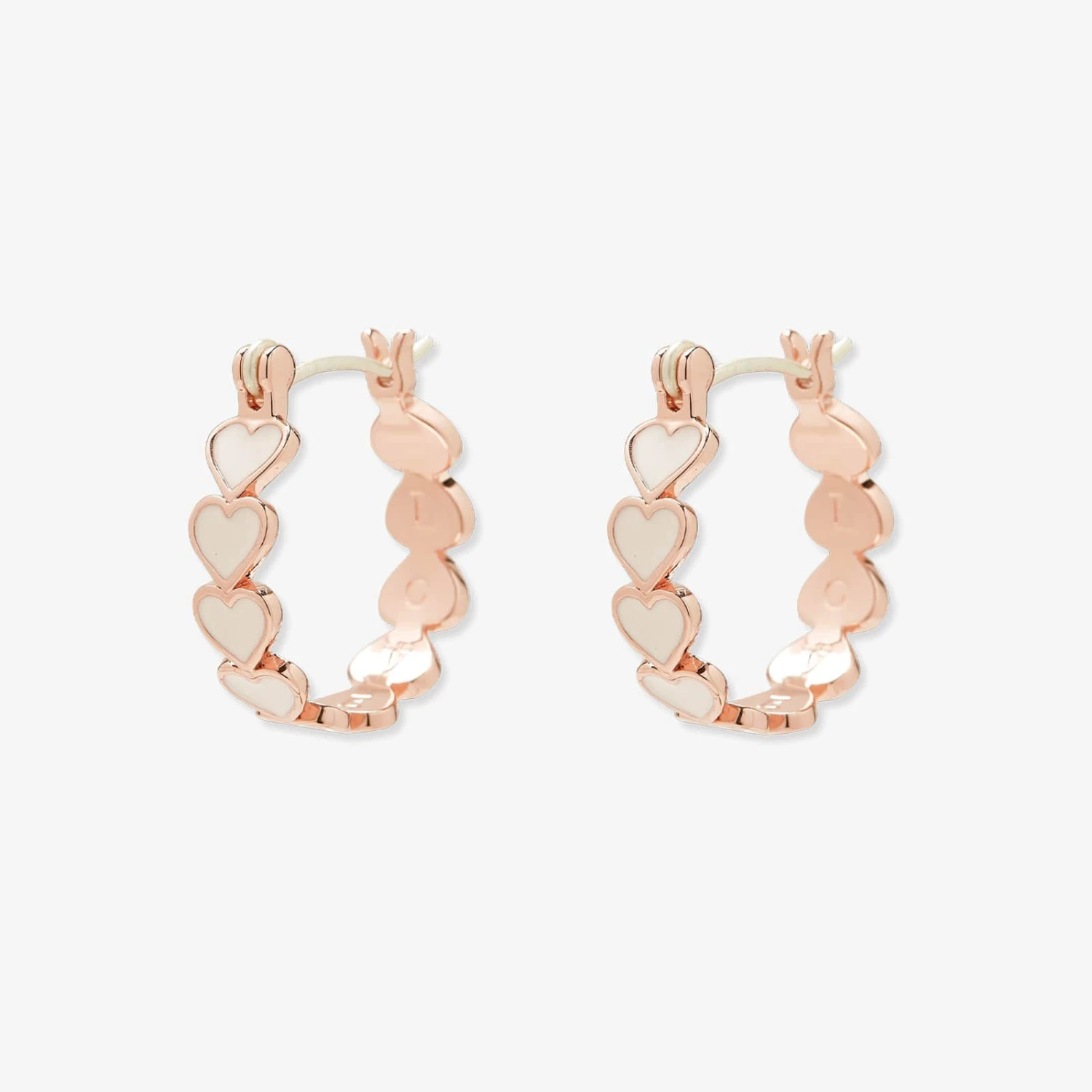 Love Hearts Hoop Earrings 2 Love Hearts Hoop Earrings - Image 2