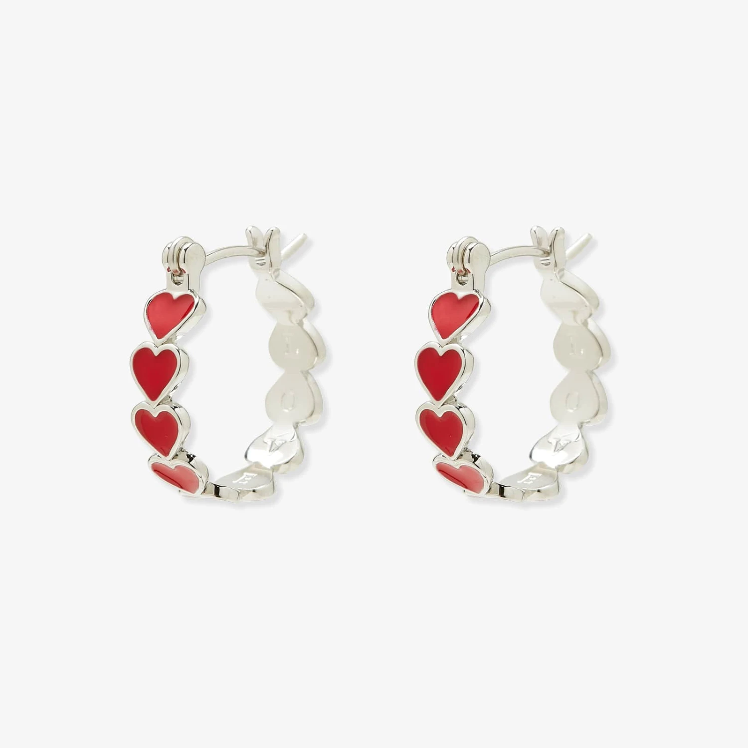 Love Hearts Hoop Earrings 1 Love Hearts Hoop Earrings