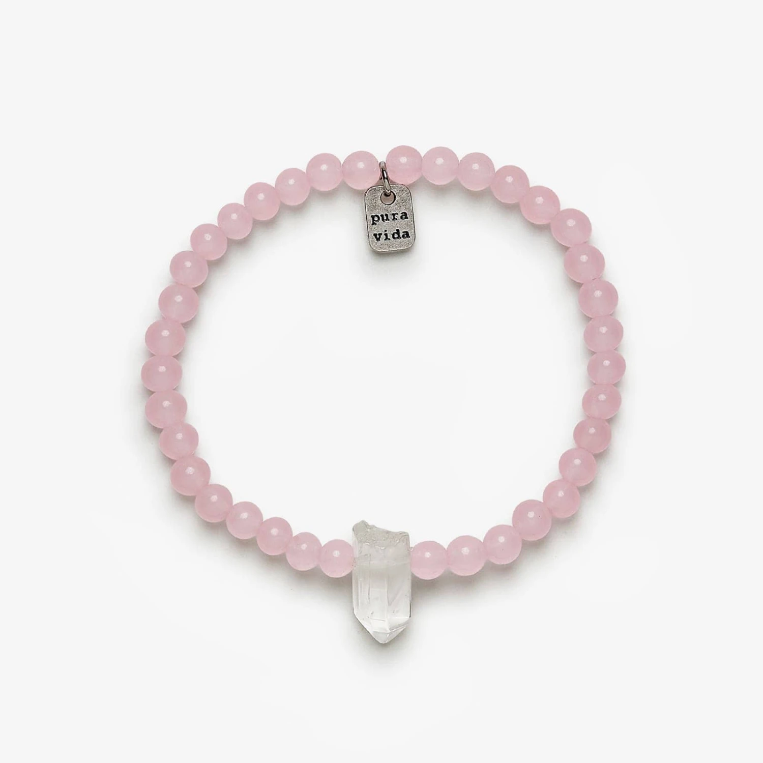 Rose Quartz Intention Stretch Bracelet 1 Rose Quartz Intention Stretch Bracelet
