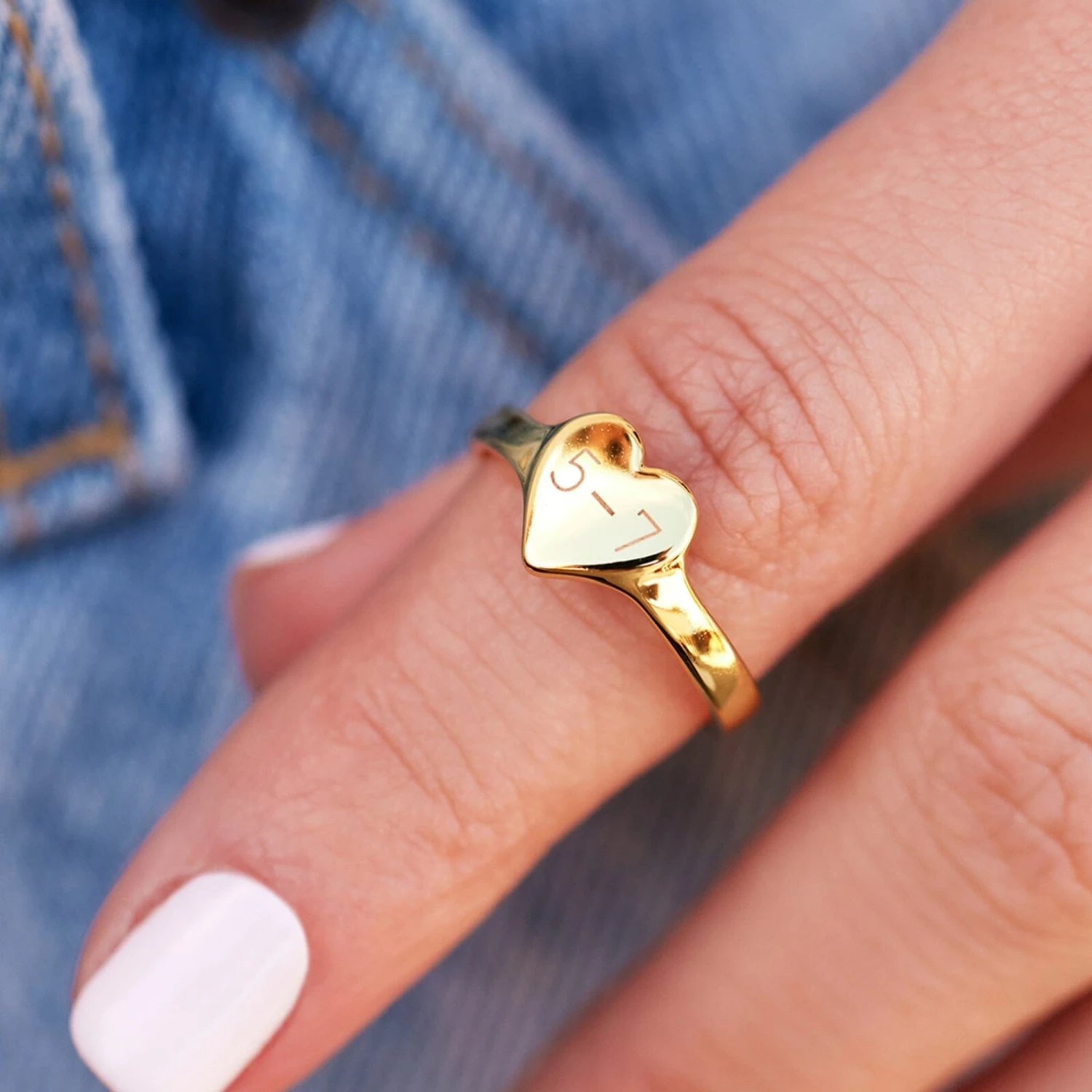 Engravable One Heart Ring 8 Engravable One Heart Ring - Image 8