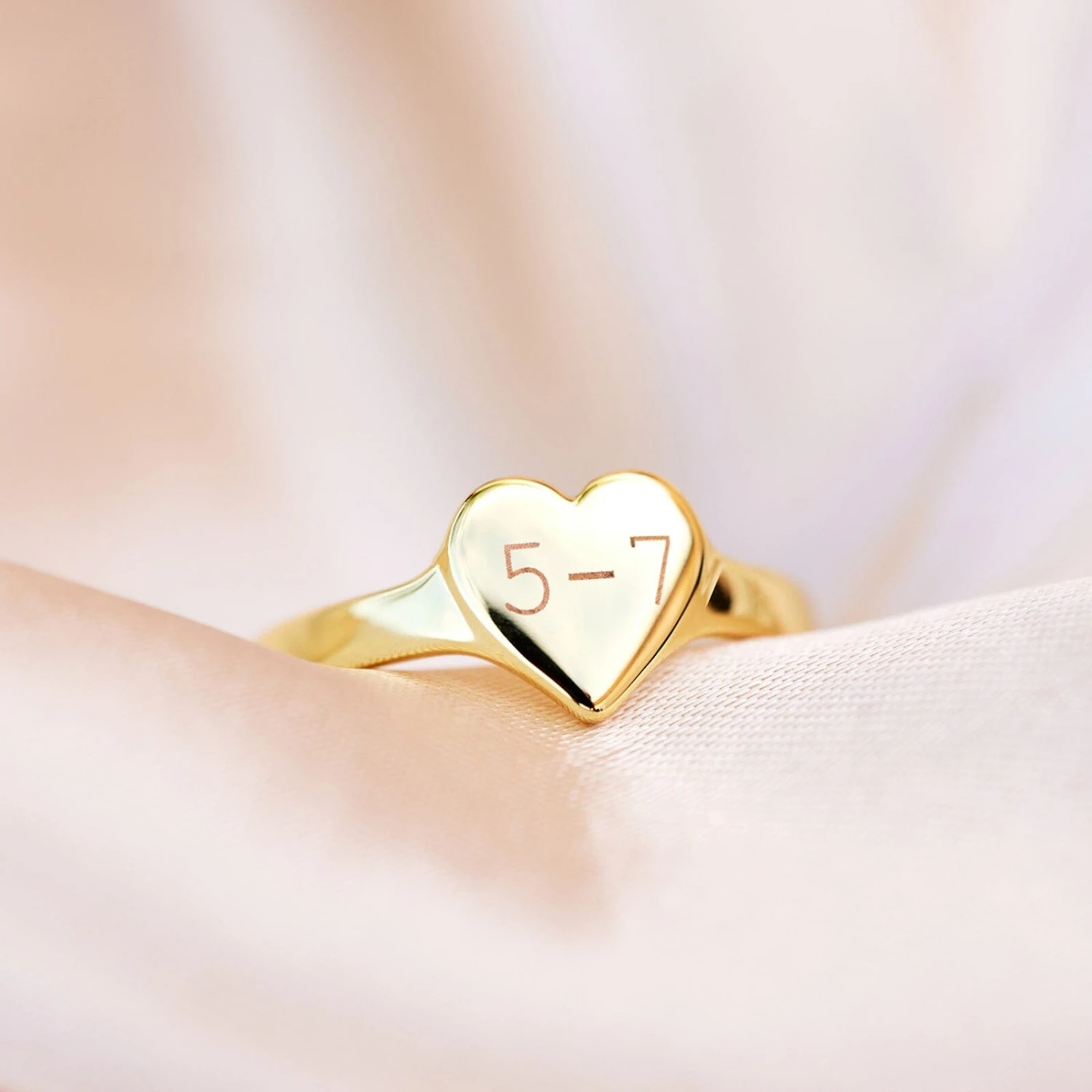 Engravable One Heart Ring 15 Engravable One Heart Ring - Image 15