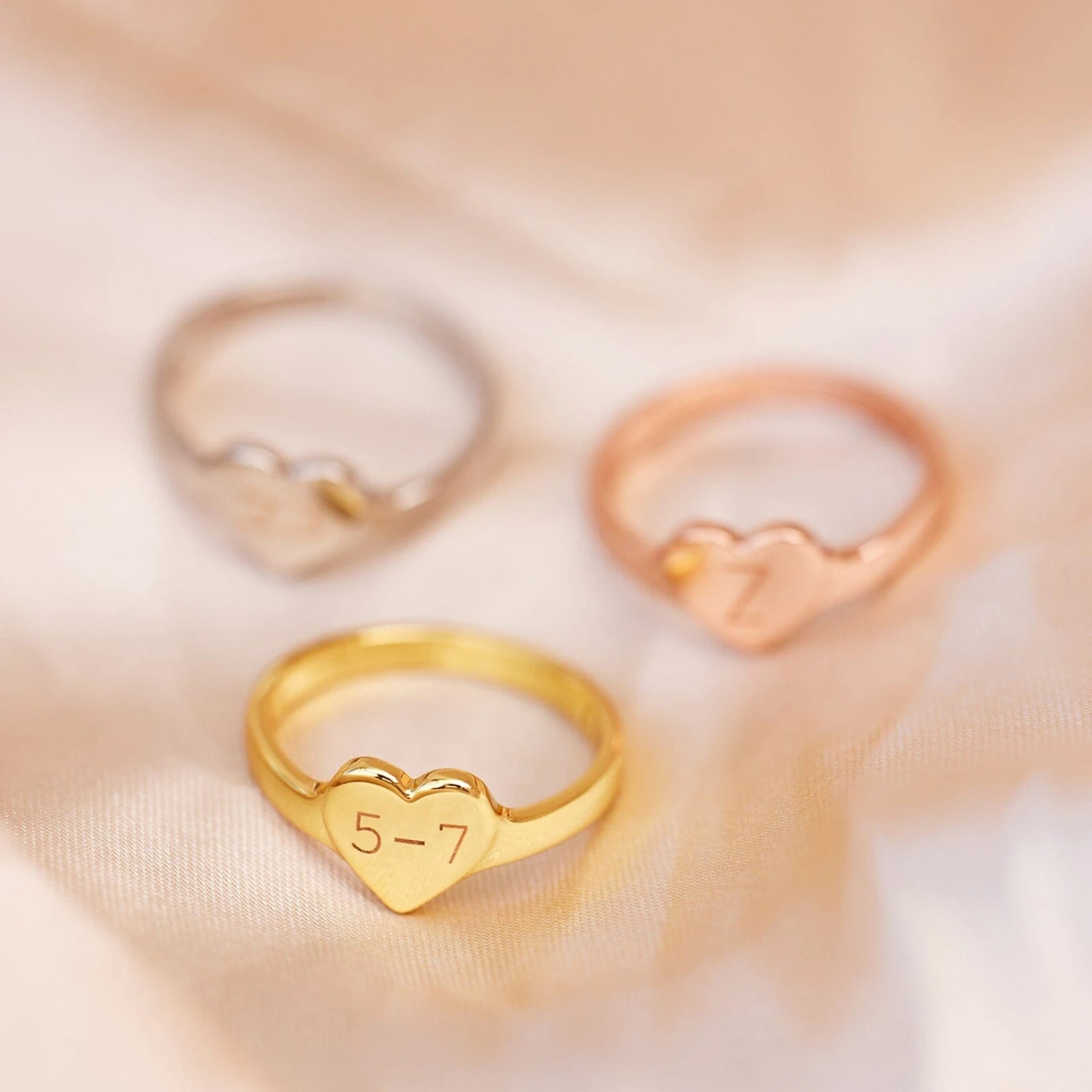 Engravable One Heart Ring 14 Engravable One Heart Ring - Image 14