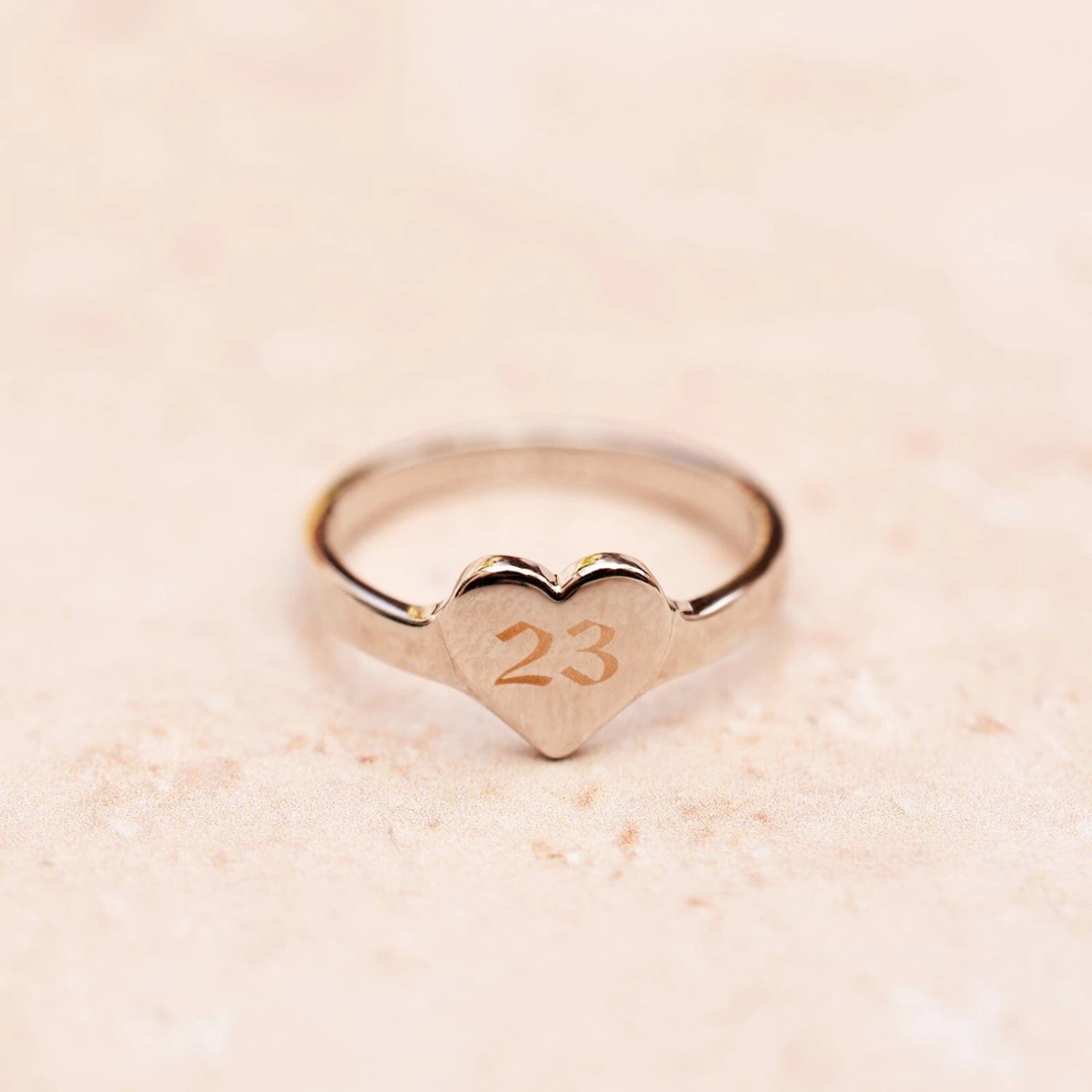 Engravable One Heart Ring 10 Engravable One Heart Ring - Image 10