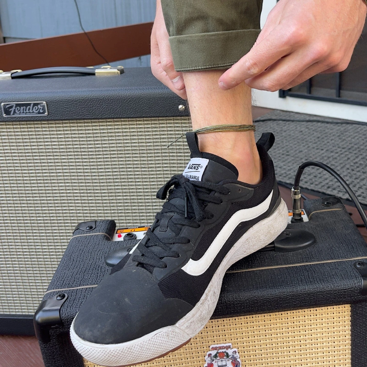 Men's Olive Anklet 5 Men's Olive Anklet - Image 5