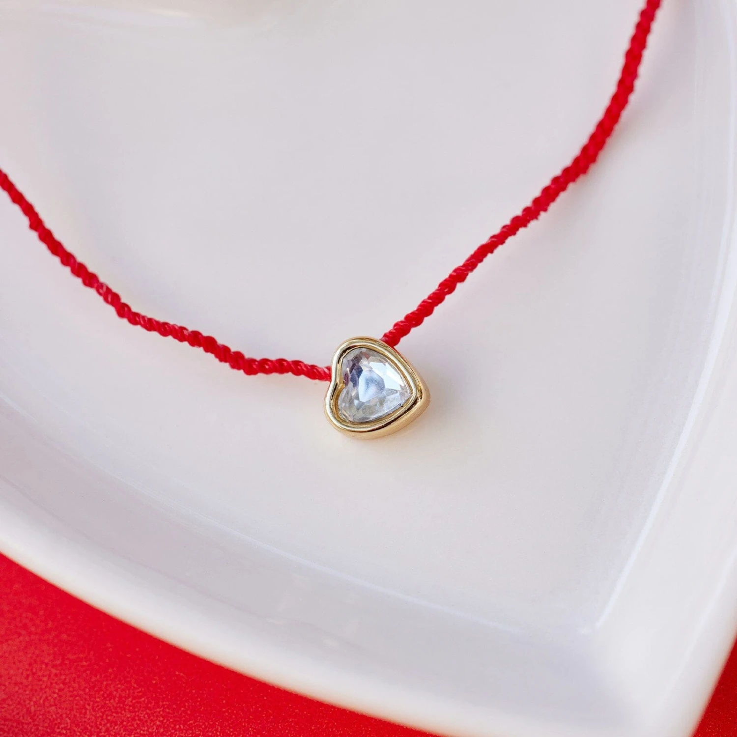 Heart Bead Gold Dainty Bracelet 3 Heart Bead Gold Dainty Bracelet - Image 3