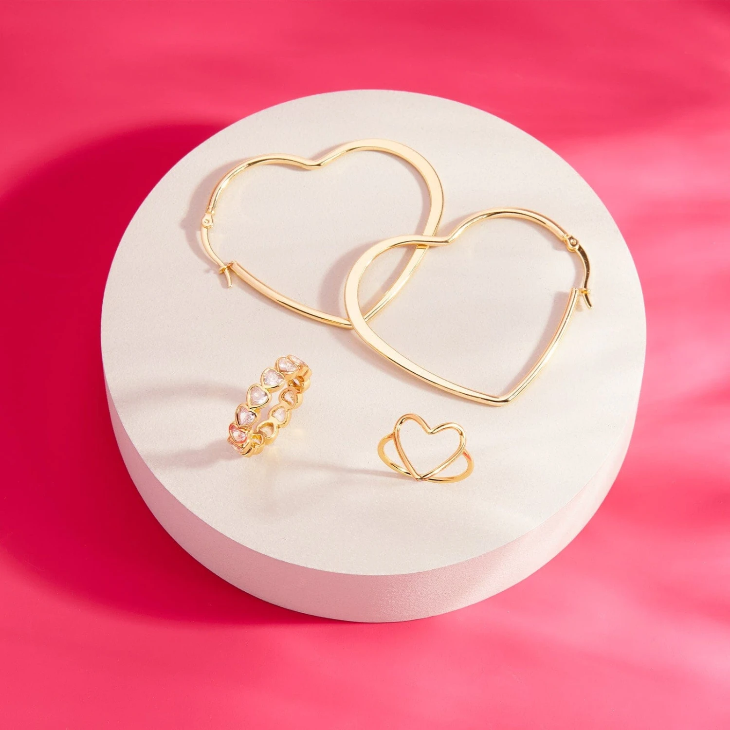 Oversized Heart Hoop Earrings 6 Oversized Heart Hoop Earrings - Image 6