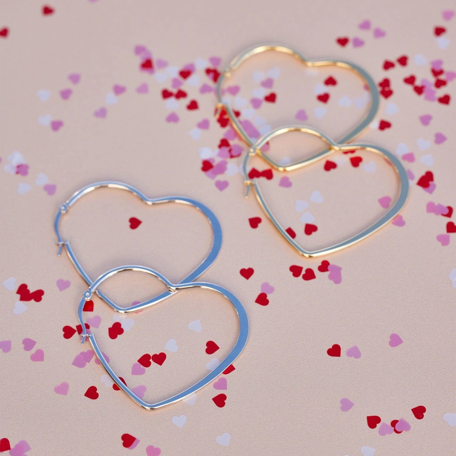 Oversized Heart Hoop Earrings 10 Oversized Heart Hoop Earrings - Image 10