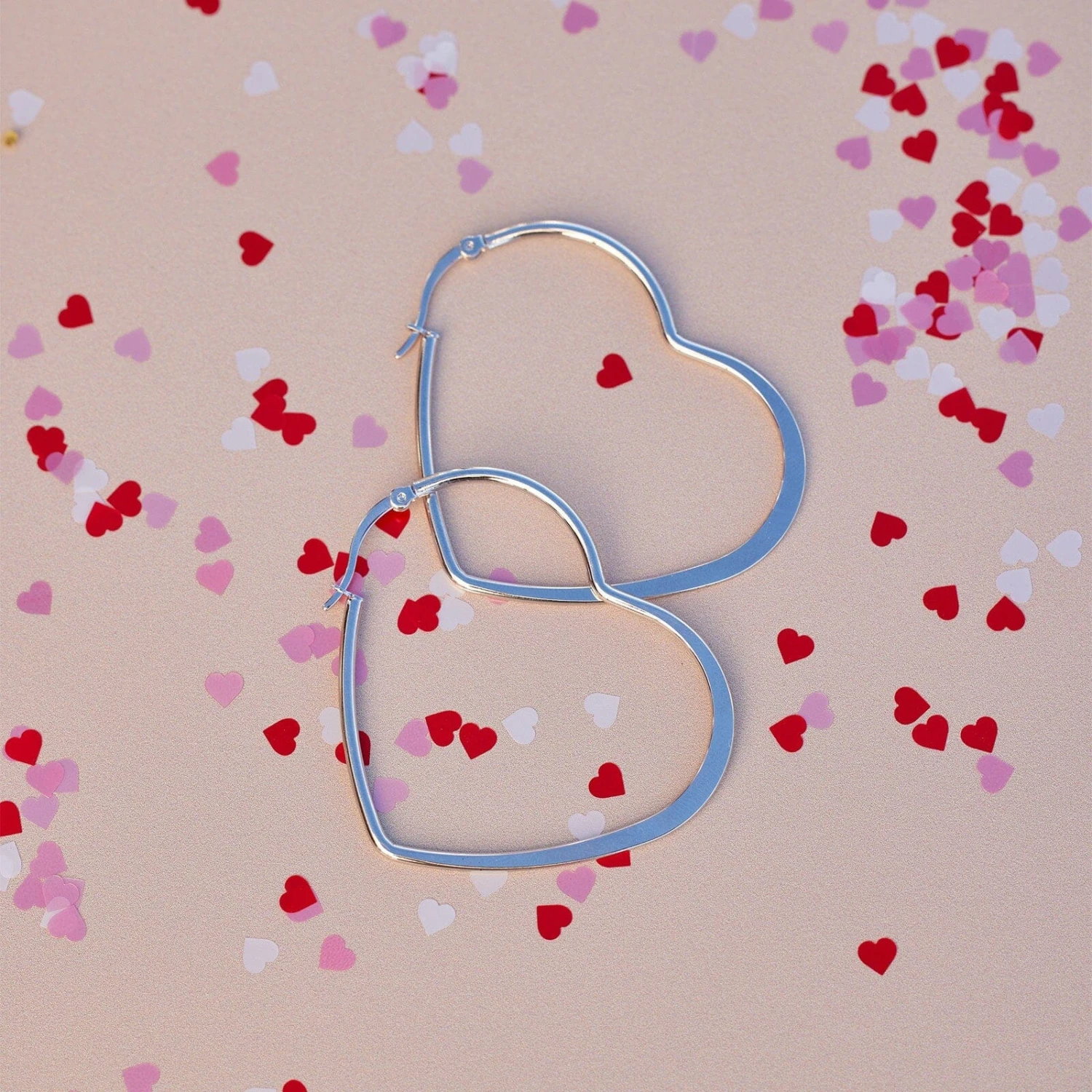 Oversized Heart Hoop Earrings 13 Oversized Heart Hoop Earrings - Image 13
