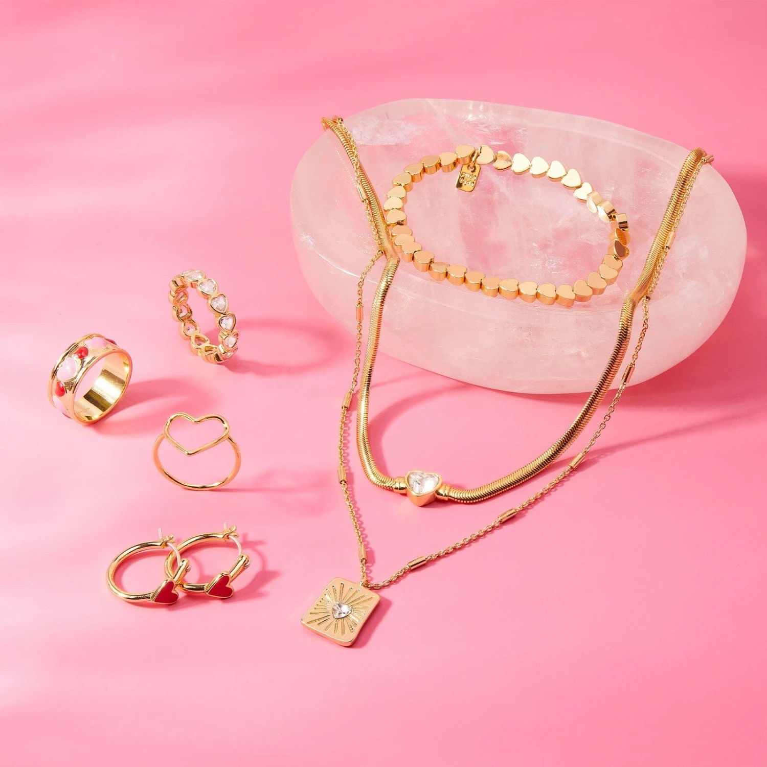 Rhinestone Heart Choker 4 Rhinestone Heart Choker - Image 4