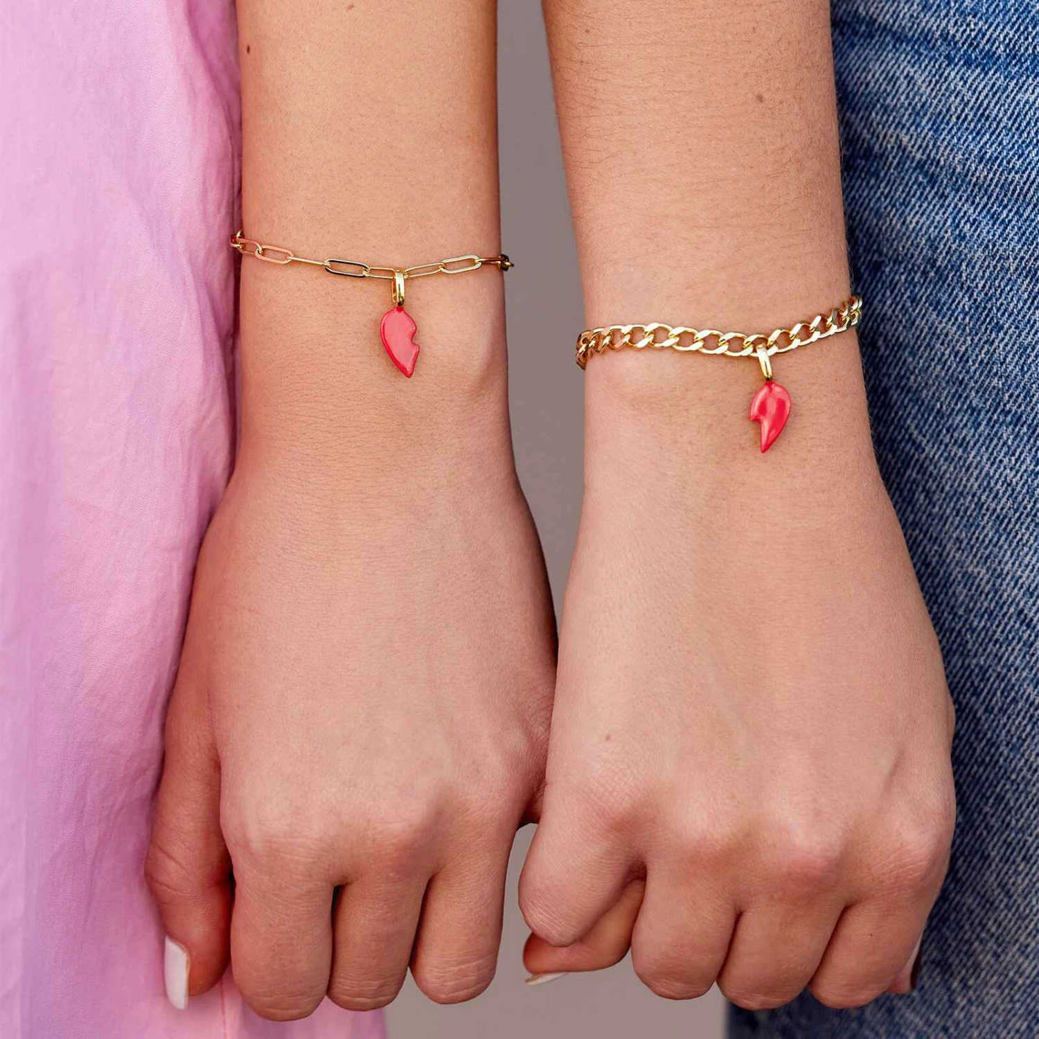 Harper Enamel BFF Heart Charm Set 6 Harper Enamel BFF Heart Charm Set - Image 6