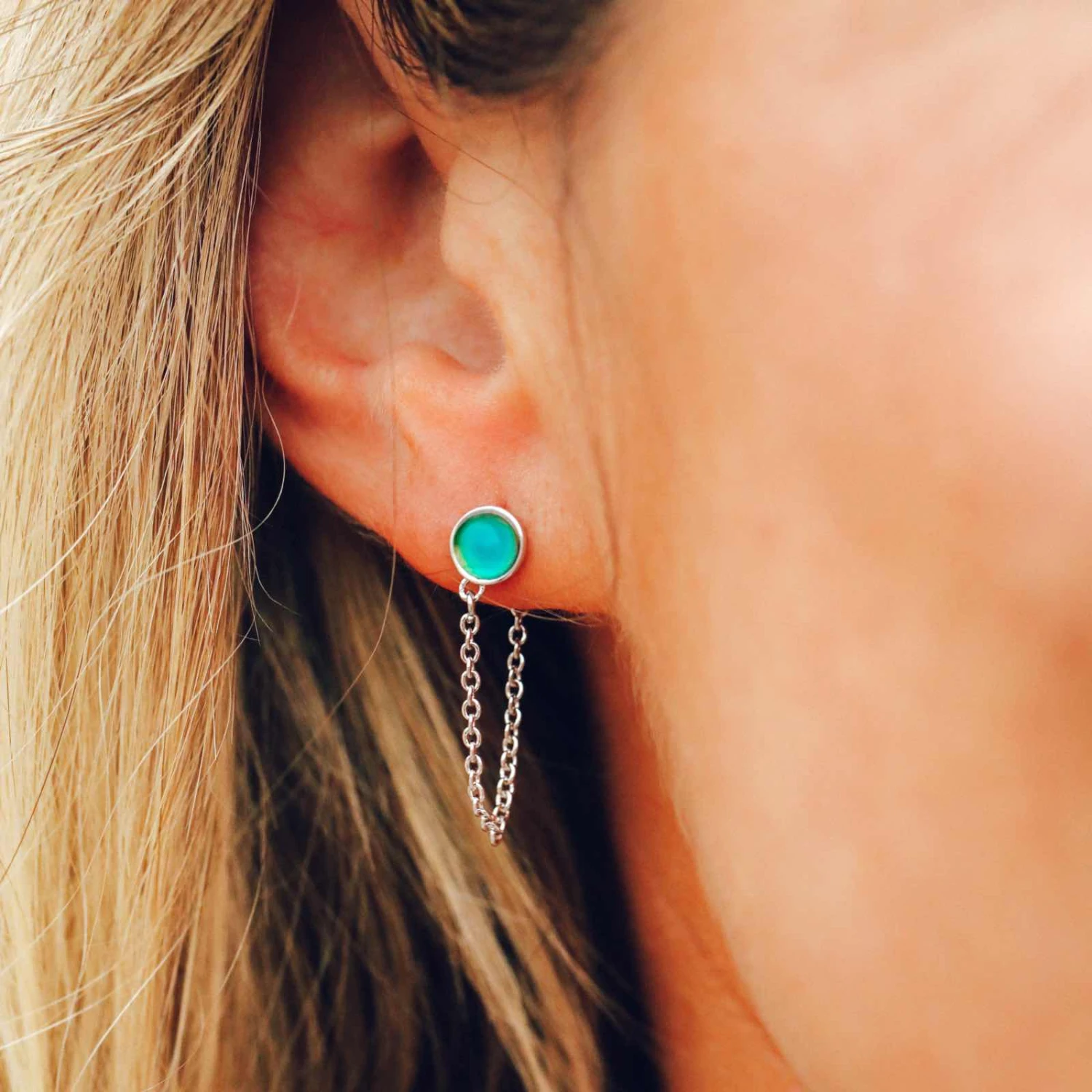 Mood Chain Wrap Earrings & Ring Set 4 Mood Chain Wrap Earrings & Ring Set - Image 4