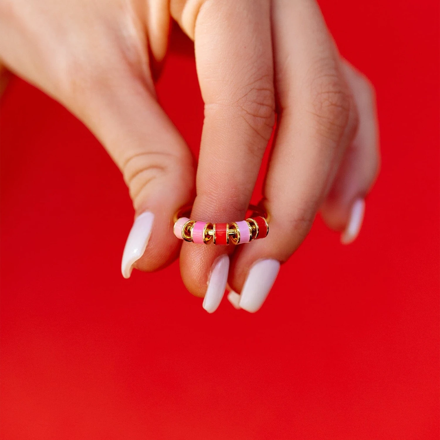 Enamel Bead Fidget Ring 5 Enamel Bead Fidget Ring - Image 5