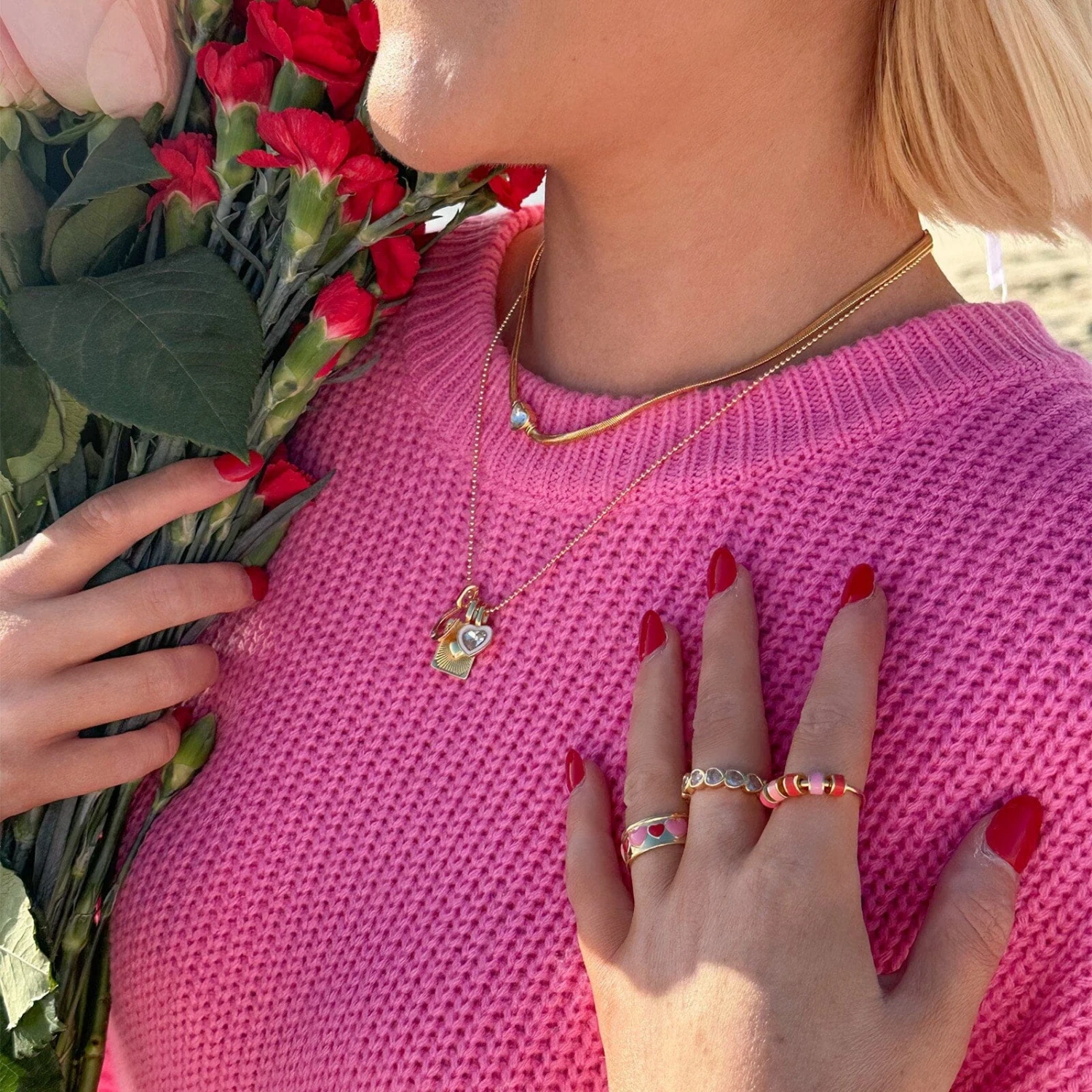 Enamel Bead Fidget Ring 6 Enamel Bead Fidget Ring - Image 6