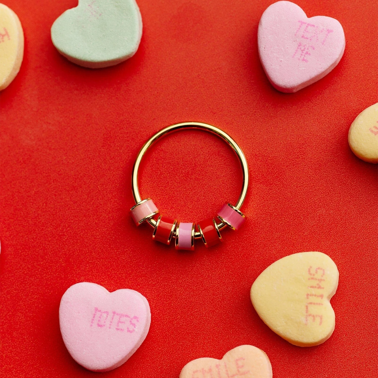 Enamel Bead Fidget Ring 9 Enamel Bead Fidget Ring - Image 9