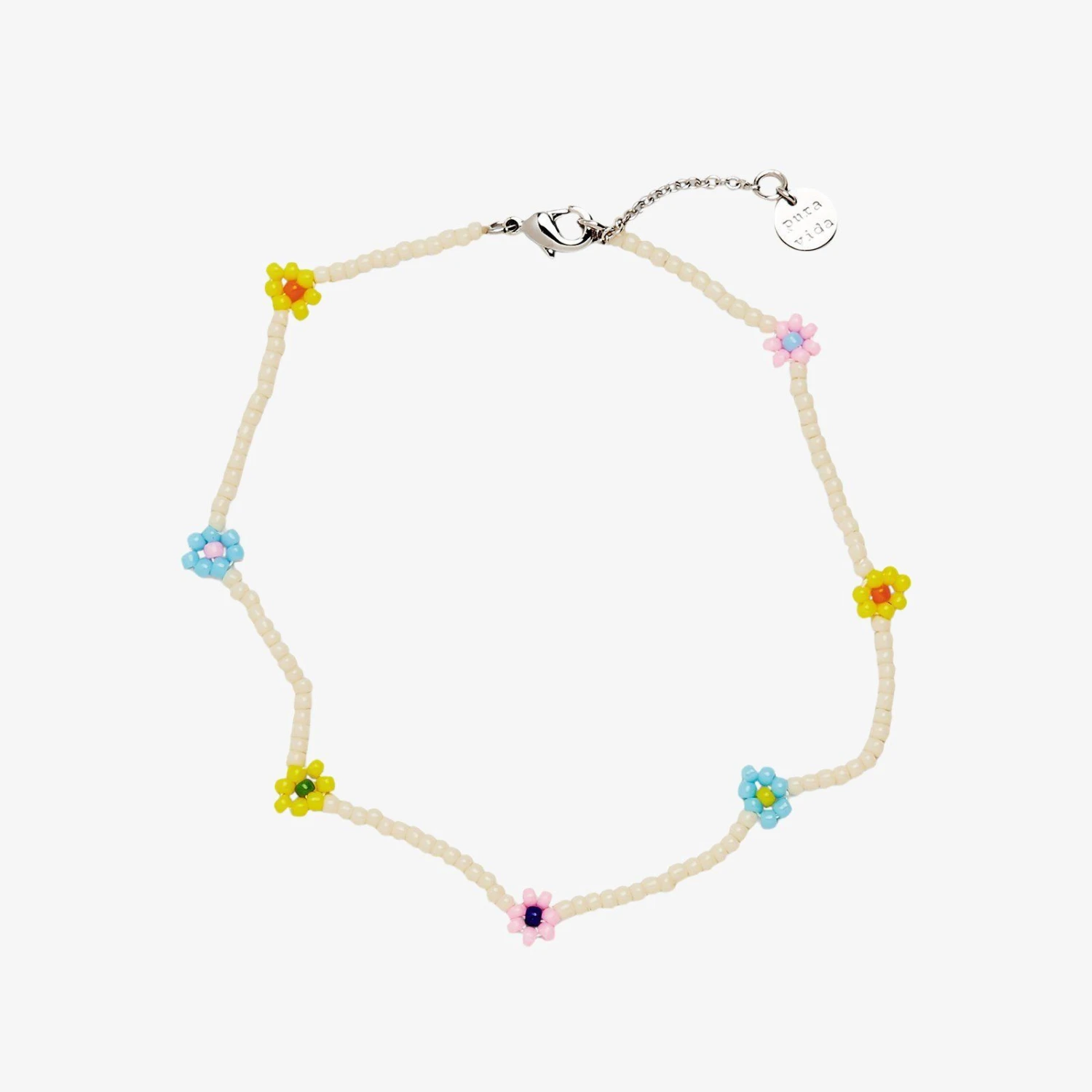 Beaded Flower Anklet 2 Beaded Flower Anklet - Image 2