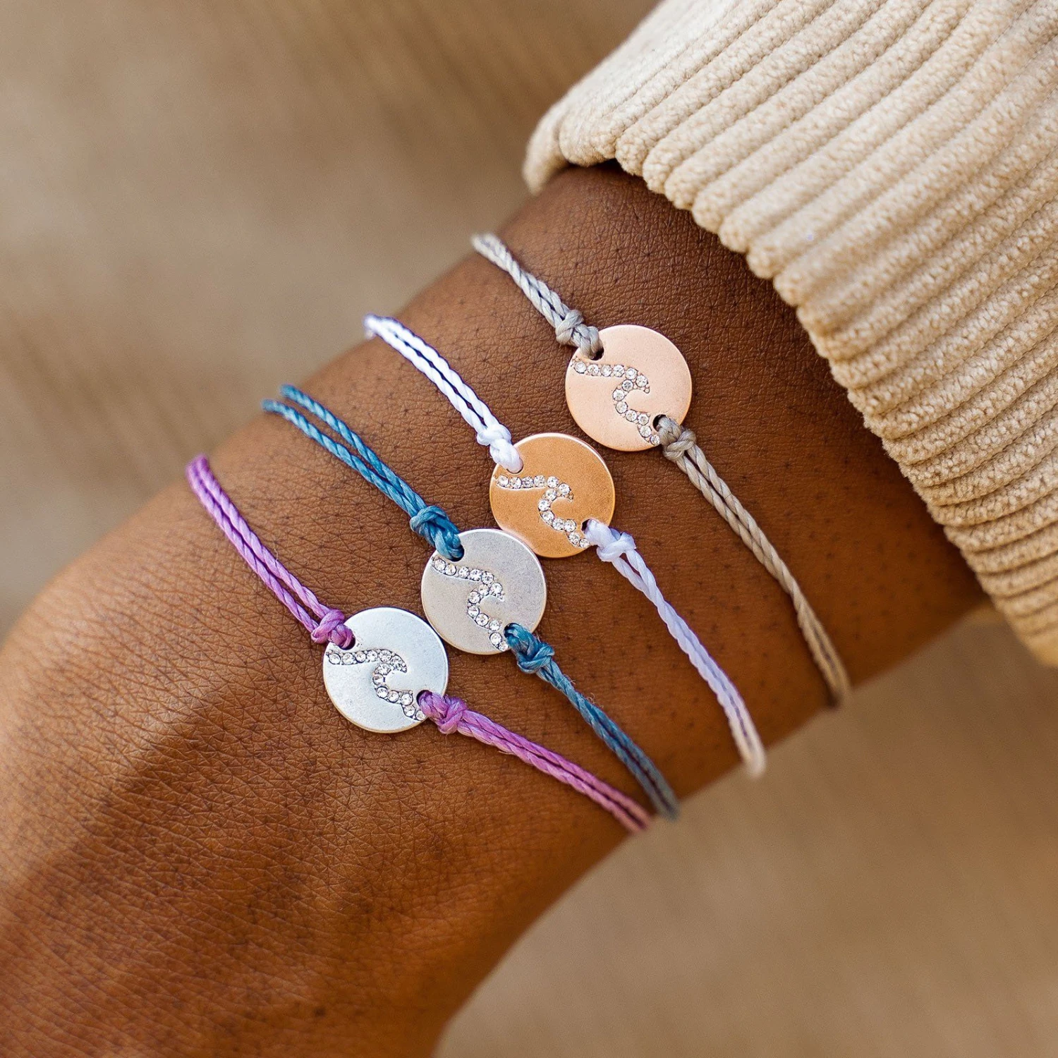 Pave Wave Coin Charm 8 Pave Wave Coin Charm - Image 8