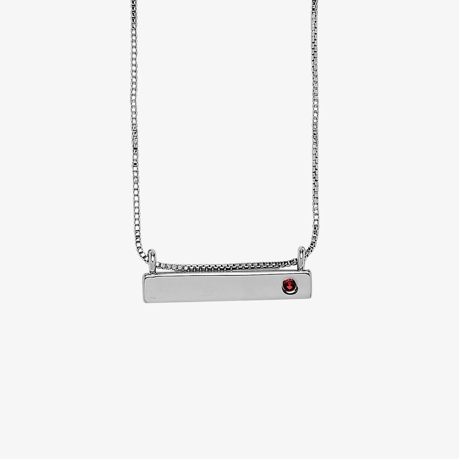 Engravable Bar Birthstone Necklace 20 Engravable Bar Birthstone Necklace - Image 20