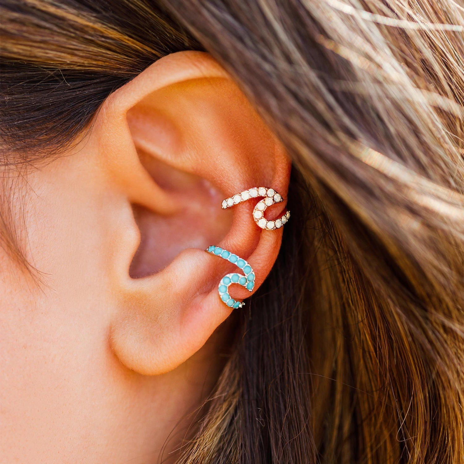 Stone Wave Ear Cuff 5 Stone Wave Ear Cuff - Image 5