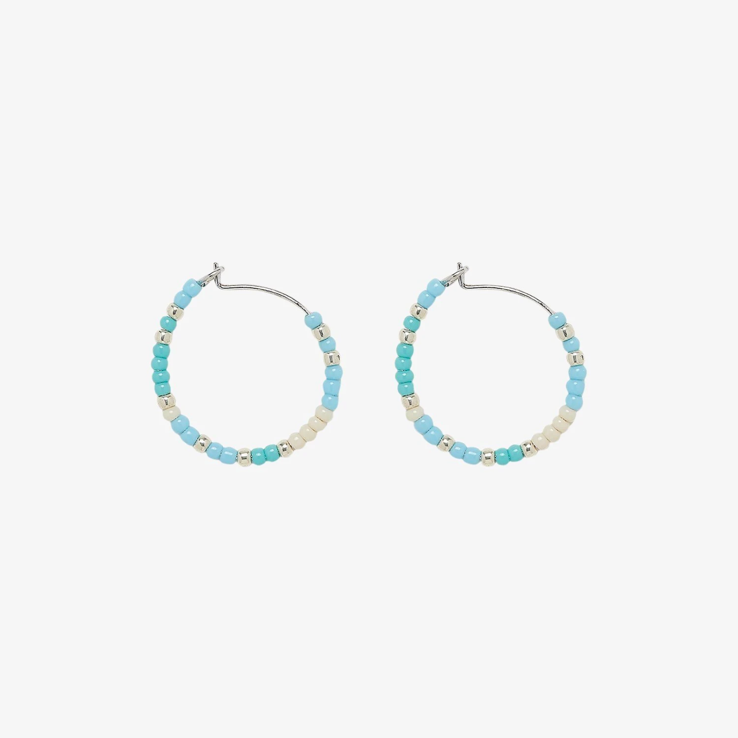 Playa Seed Bead Hoop Earrings 2 Playa Seed Bead Hoop Earrings - Image 2