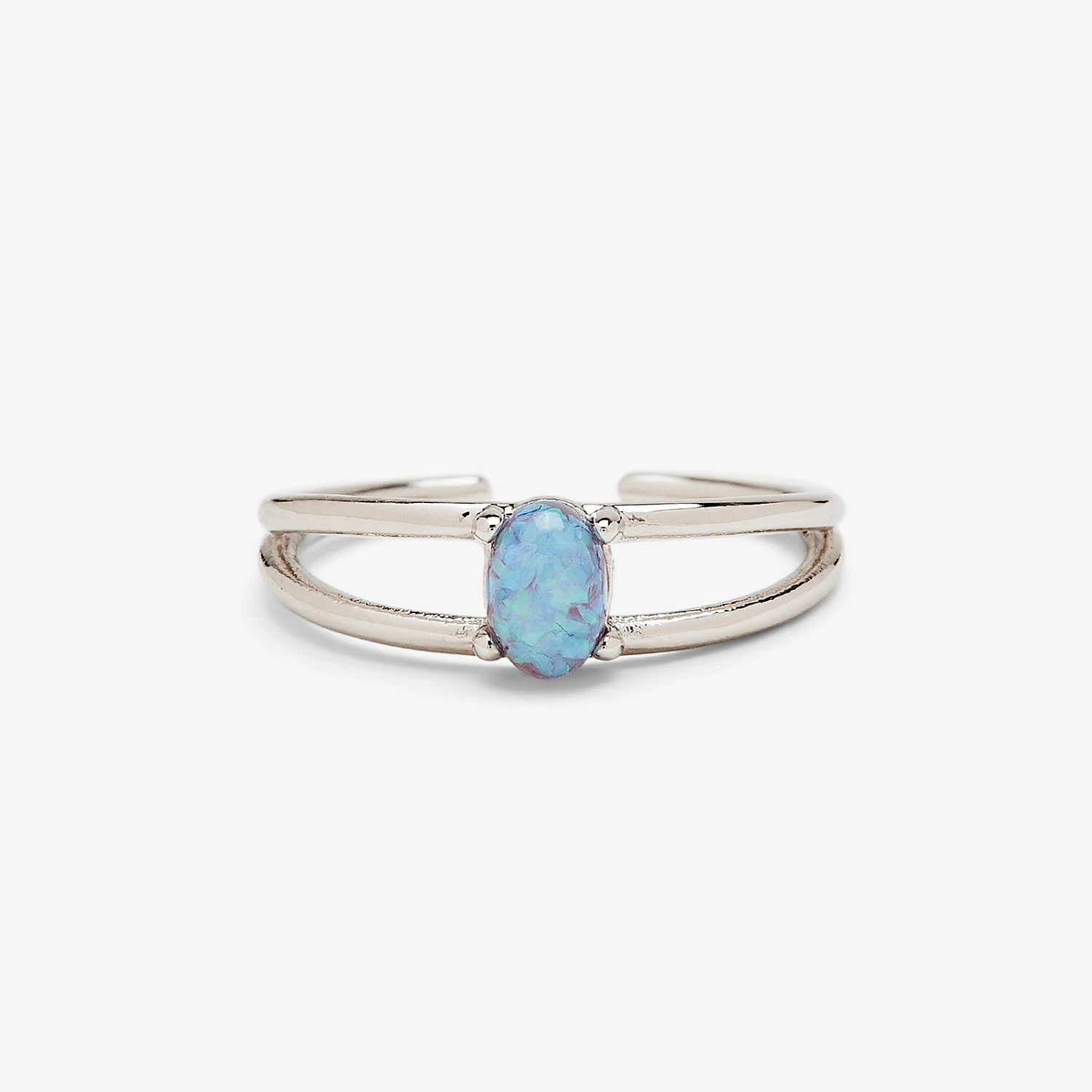 Floating Opal Toe Ring 1 Floating Opal Toe Ring
