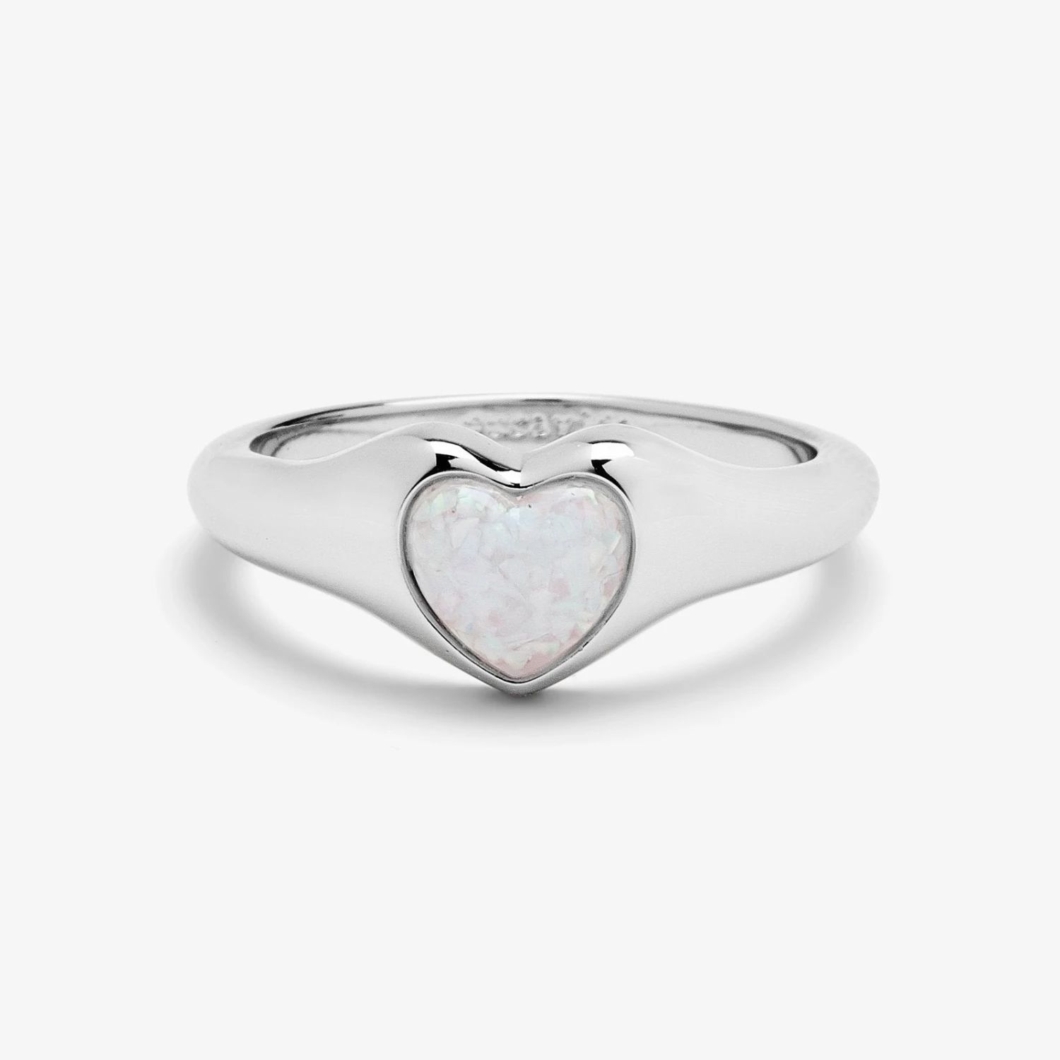 Stone Heart Signet Ring 2 Stone Heart Signet Ring - Image 2